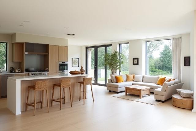 Åpen planløsning kjøkken